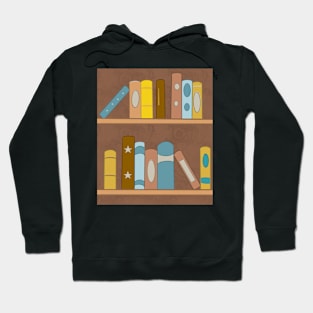 Book shelves with books Hoodie